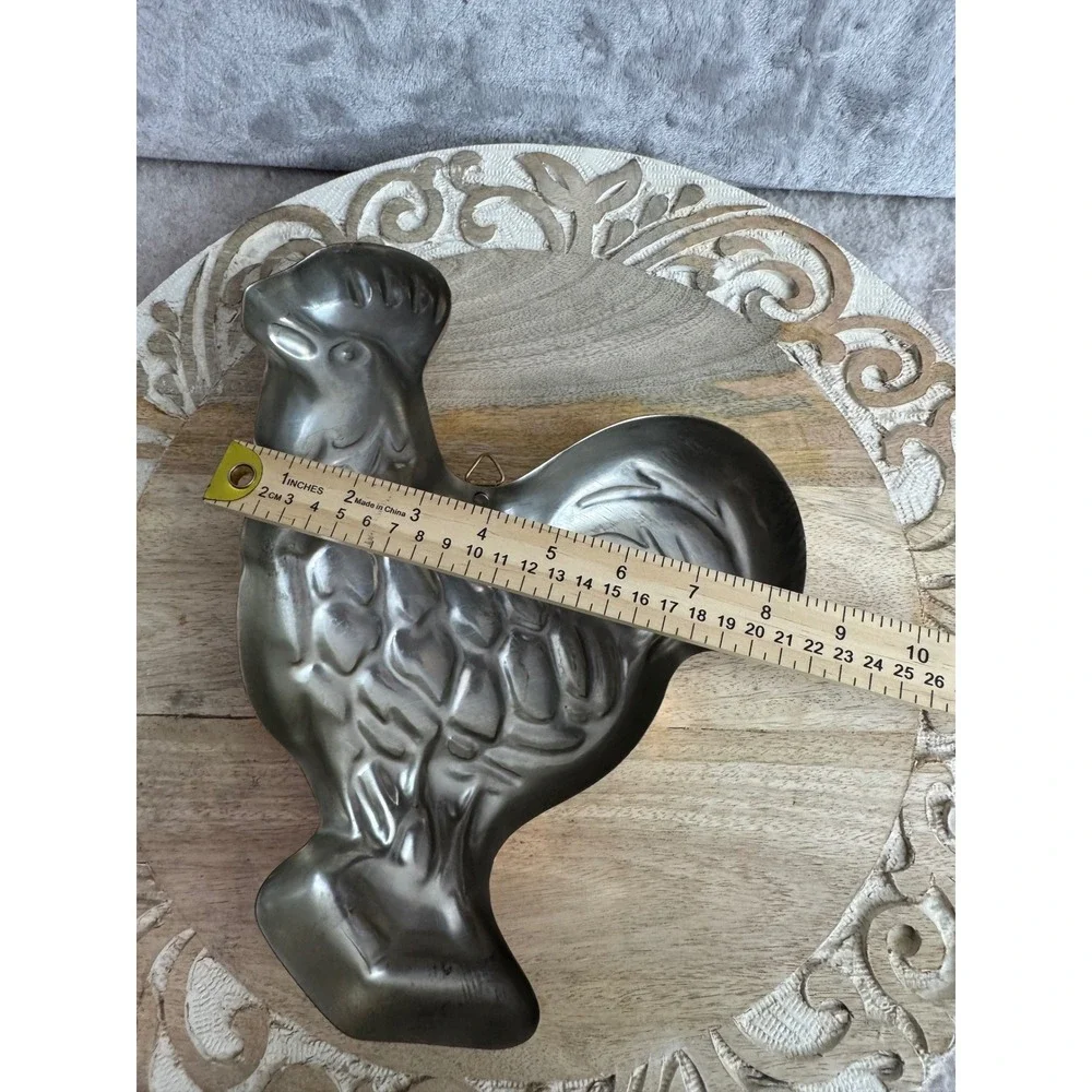 Vintage Copper Rooster‎ Mold Farmhouse Wall Decor Chicken Kitchen Baking Tin